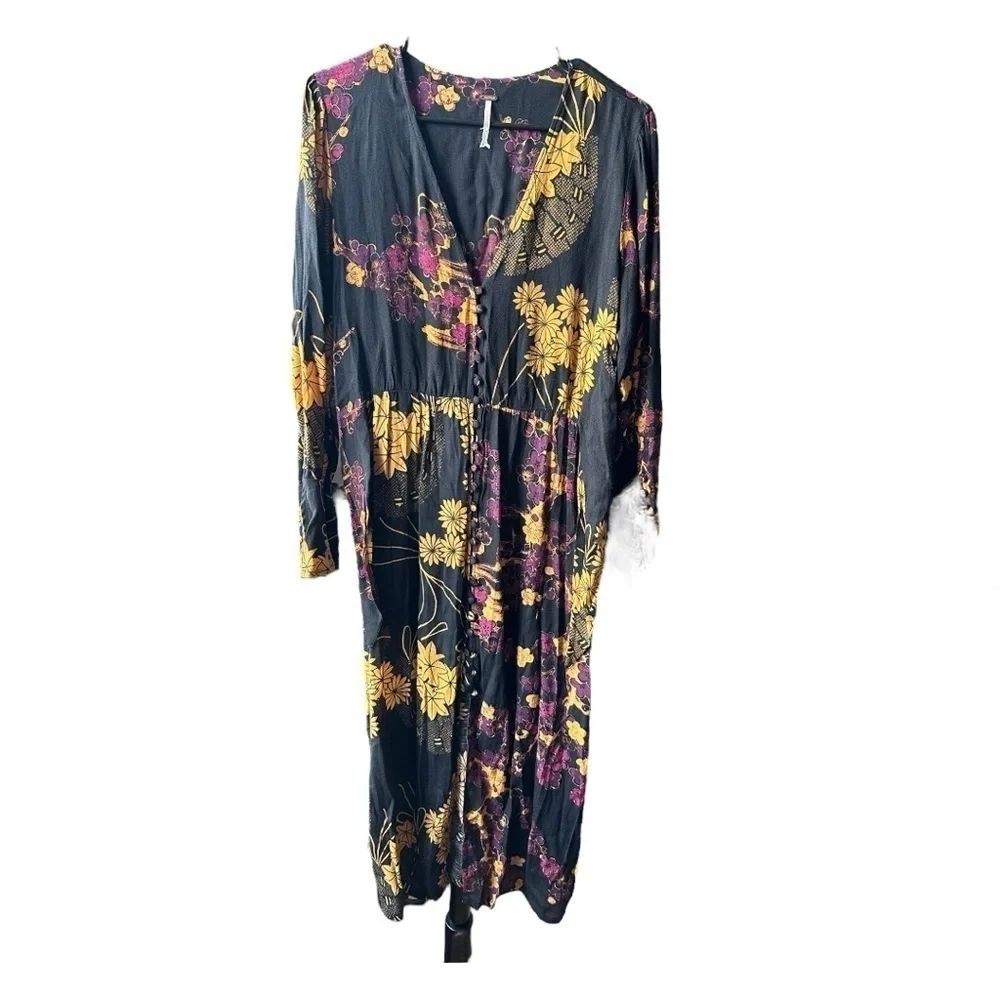 Free People Fiesta Multicolor Floral Print dress